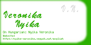 veronika nyika business card